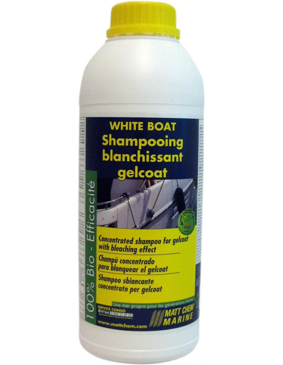 Matt Chem White Boat - 1L